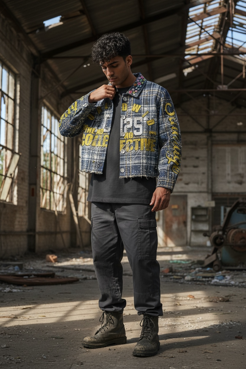 VINTAGE PLAID RHINESTONE SHIRT (LIMITED EDITION)