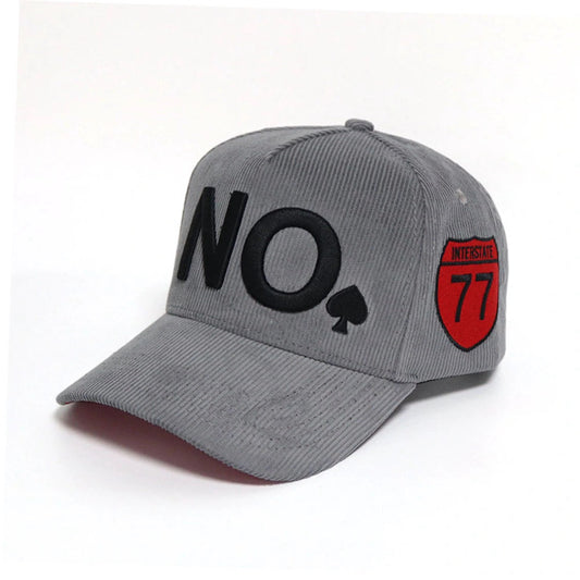 "NO" A-FRAME HAT (GRAY/BLACK/RED)