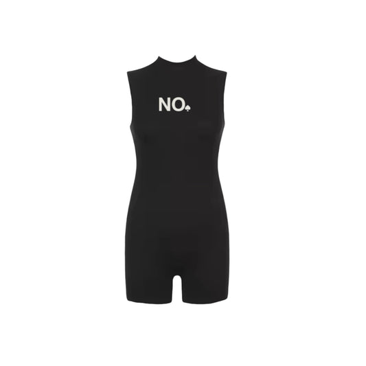 "NO" WOMEN'S BODYSUIT (BLACK/WHITE) **PRE-ORDER ONLY**